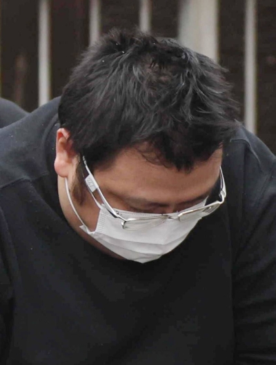 Kenichi Hosoya was taken to the Asakusa police station in Tokyo's Taito Ward on Wednesday.