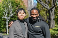 Motoki Taniguchi (left) and one of his clients, Maurice Shelton, hope their lawsuit can change alleged police practices involving stop-and-search. | LOUISE CLAIRE WAGNER