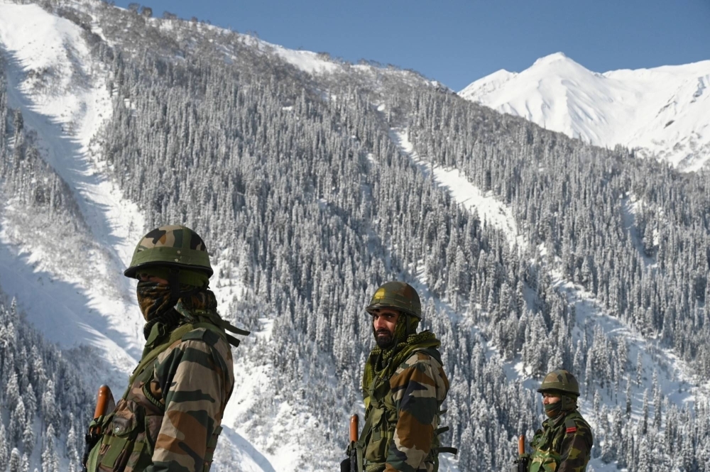 Indian soldiers on the India-China border. Ties between India and China sunk in the aftermath of a confrontation in 2021 and haven’t substantially improved since.