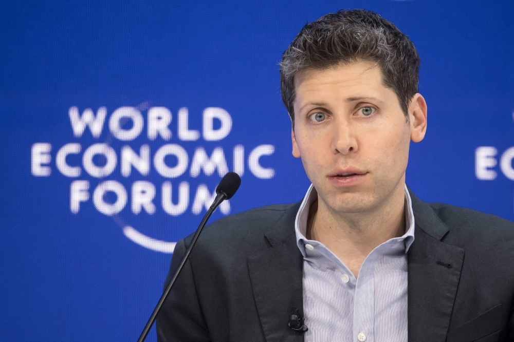 OpenAI CEO Sam Altman attends a session of the World Economic Forum in Davos, Switzerland, on Jan. 18.