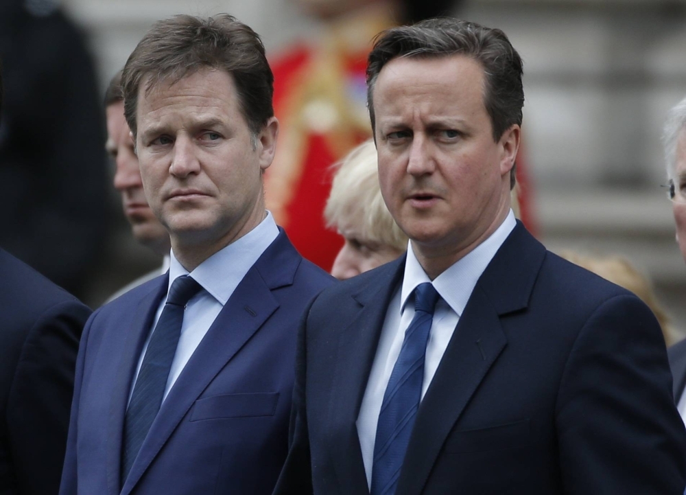 Former British Prime Minister David Cameron (right) and former Deputy Prime Minister Nick Clegg are both experiencing a revival in U.K. political and business circles.