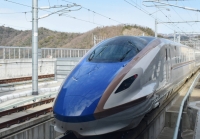 An extended section of the Hokuriku Shinkansen line will open on Saturday to connect the city of Kanazawa, Ishikawa Prefecture, and the city of Tsuruga, Fukui Prefecture. | KYODO