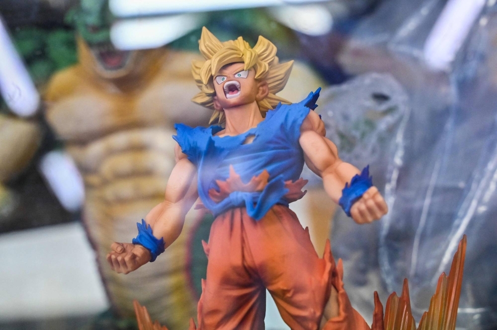 From manga to anime to merchandise, a figurine of a character from 