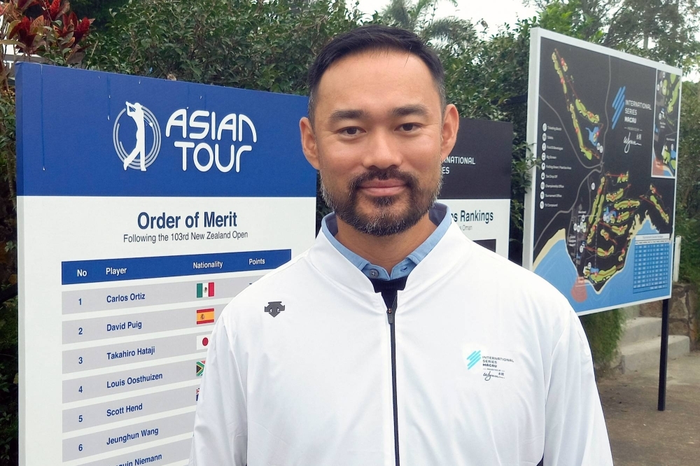 Cho Minn Thant, CEO and commissioner of the Asian Tour, during the International Series Macau tournament on Saturday