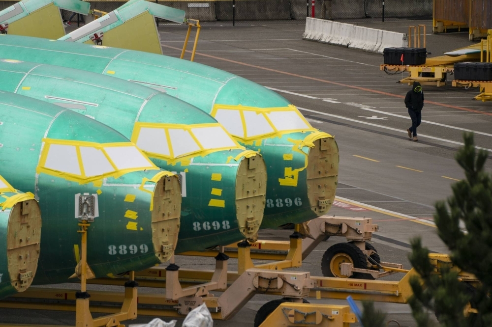Airplane fuselages outside the Boeing manufacturing facility in Washington. Boeing’s recent problems are further widening the gap between supply and demand. 