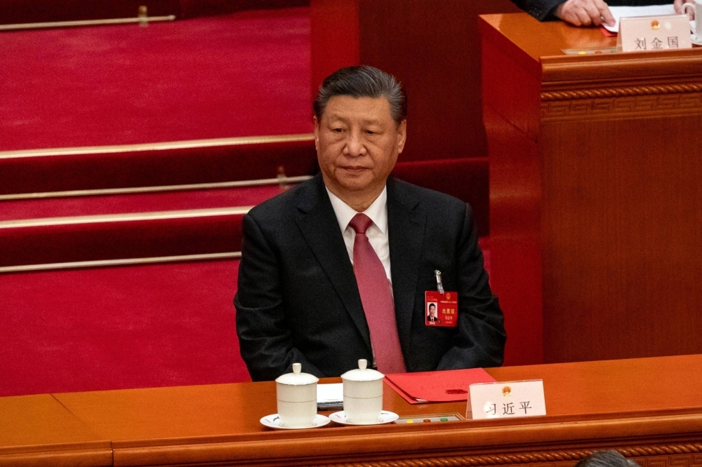 Chinese President Xi Jinping during an event at the Great Hall of the People in Beijing on March 11