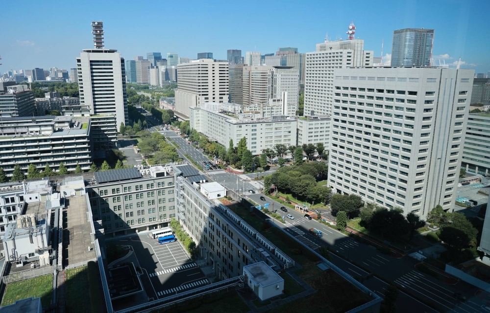 Tokyo's Kasumigaseki district, where government ministries and agencies are concentrated