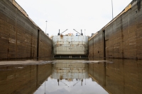The dry chamber of the West Lane of Pedro Miguel locks during its periodical maintenance at the Panama Canal in May 2023 | REUTERS