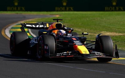 Red Bull's Max Verstappen in action during qualifying for the Australian Grand Prix in Melbourne on Saturday. 