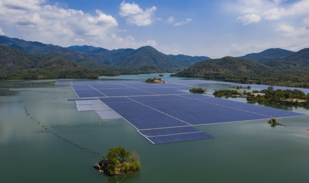The Da Mi solar power plant in Binh Thuan province, Vietnam