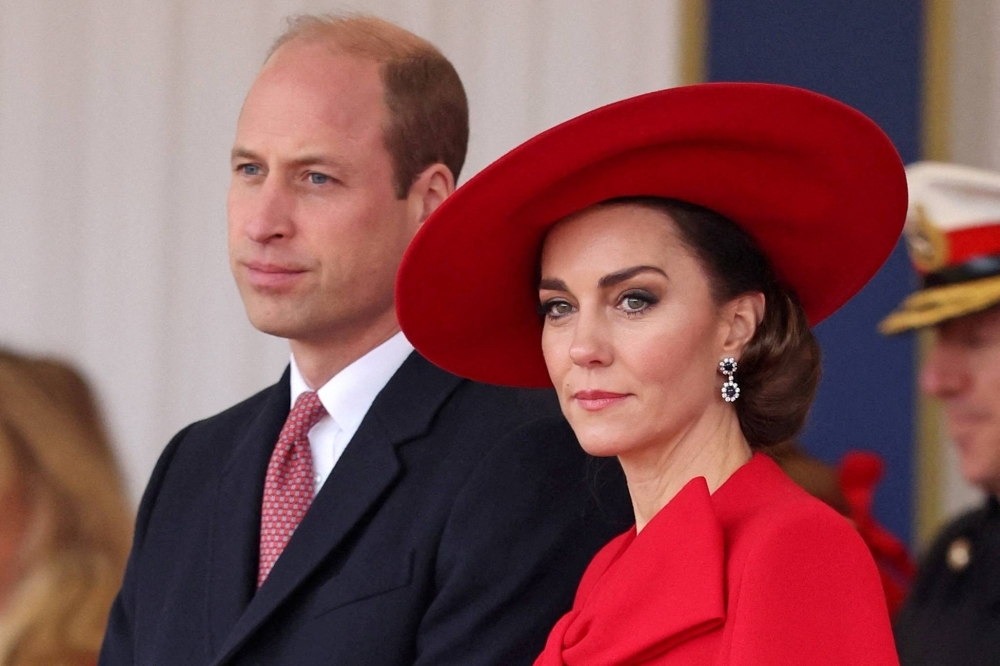 Britain's Prince William and Princess Catherine attend a ceremony in November. 