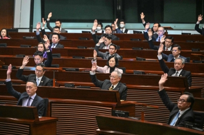 Legislative Council lawmakers in Hong Kong unanimously voted in favor of a new national security law on Tuesday. The legislation introduces penalties such as life imprisonment for crimes related to treason and insurrection.