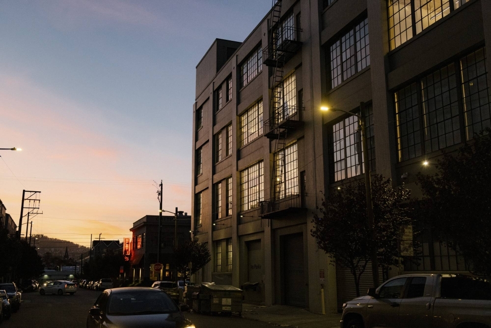 The OpenAI offices in San Francisco. The high-profile tech startup is allowing a small group of businesses to test a new system, Voice Engine, that is said to be able to recreate a person’s voice from a 15-second recording, OpenAI announced Friday. 
