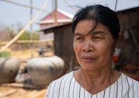 San Vansen, a Kuy leader in Inn Chey, has lost two grandchildren to water access-related vehicle accidents in Cambodia’s Kratie Province. | Anton L. Delgado
