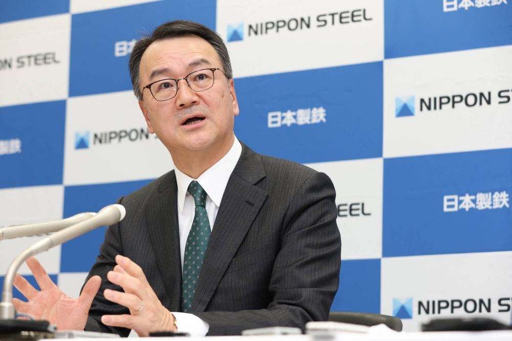 Tadashi Imai, who became Nippon Steel's new president on Monday