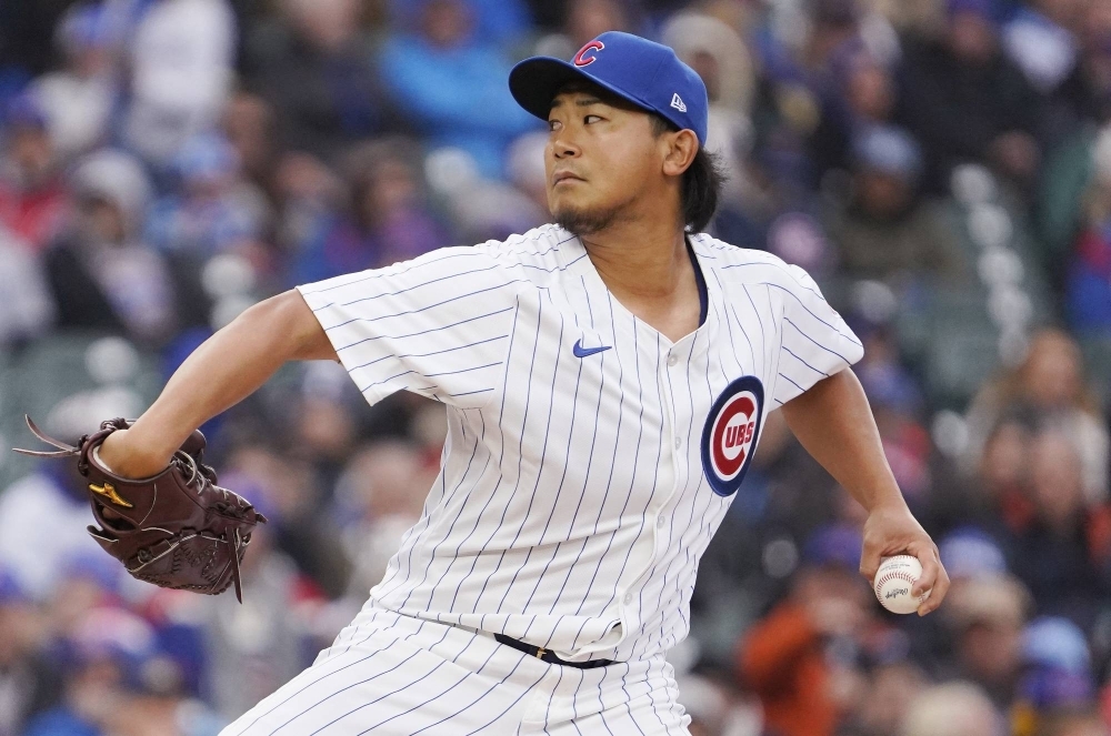 Chicago Cubs starting pitcher Shota Imanaga pitches against the Colorado Rockies at Wrigley Field in Chicago on Monday.
