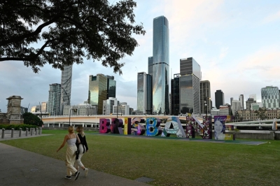 The Brisbane skyline in 2021