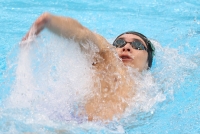 Irie holds the Japanese records for both the 100-meter and 200-meter backstroke. | Jiji