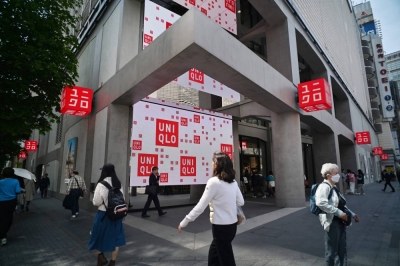 A branch of the Fast Retailing clothing brand Uniqlo in Tokyo
