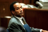 O. J. Simpson in Superior Court in Los Angeles in December 1994. The American football star and actor was acquitted in the sensational trial over the murder of his former wife but later found responsible for her death in a civil lawsuit. | AFP-Jiji