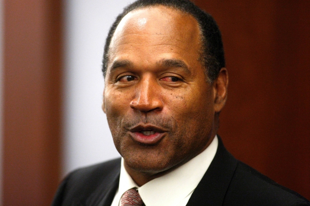 O.J. Simpson appears in district court during his trial at the Clark County Regional Justice Center in Las Vegas in September 2008.
