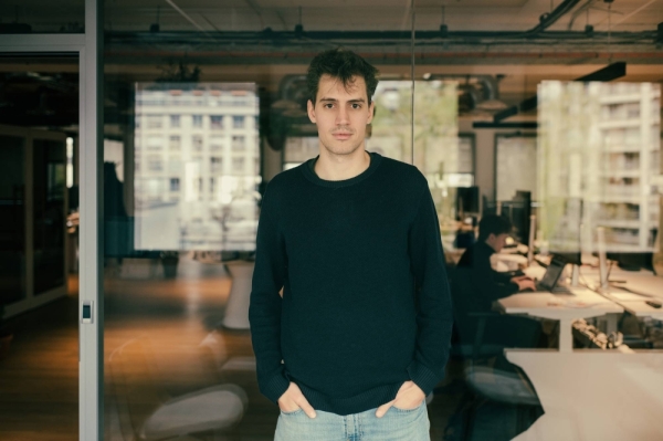 Arthur Mensch, the chief executive and one of the founders of Mistral, a French artificial-intelligence startup, at the company’s offices in Paris in late March.