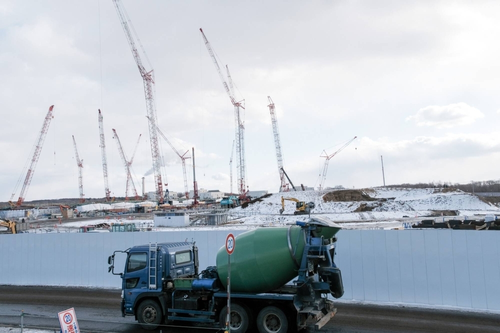 Rapidus' semiconductor foundry construction site in Hokkaido