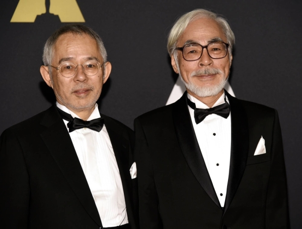 As well as its successes through director Hayao Miyazaki (right), Studio Ghibli has been equally successful with its business and marketing acumen, which are led by producer Toshio Suzuki (left).