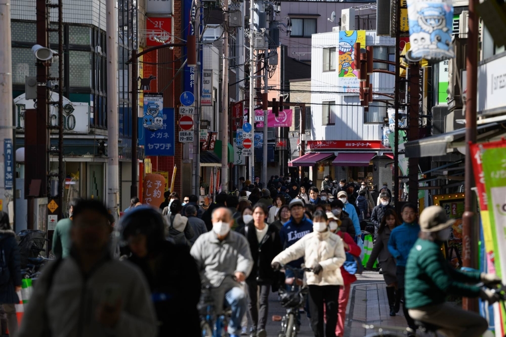 Japan's core inflation slowed in March and an index gauging broader price trends fell below 3% for the first time in over a year, as analysts try to gauge when the Bank of Japan will move again.