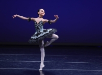 Sapporo native Yuna Yamada competes during a U.S. ballet contest in New York on April 11. | LK STUDIO VIA JIJI 