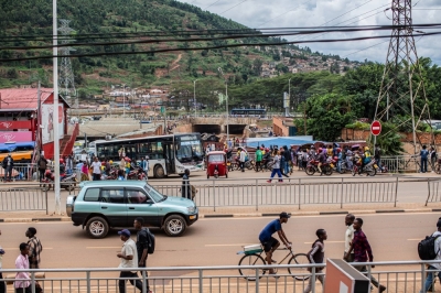 A busy street in Kigali, Rwanda. Under the voluntary program, the U.K. will pay asylum seekers to move to Rwanda to help clear the backlog of refugees who have arrived in the country in recent years.