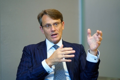 Claudio de Sanctis, head of private bank at Deutsche Bank AG, during an interview in Singapore, on April 18