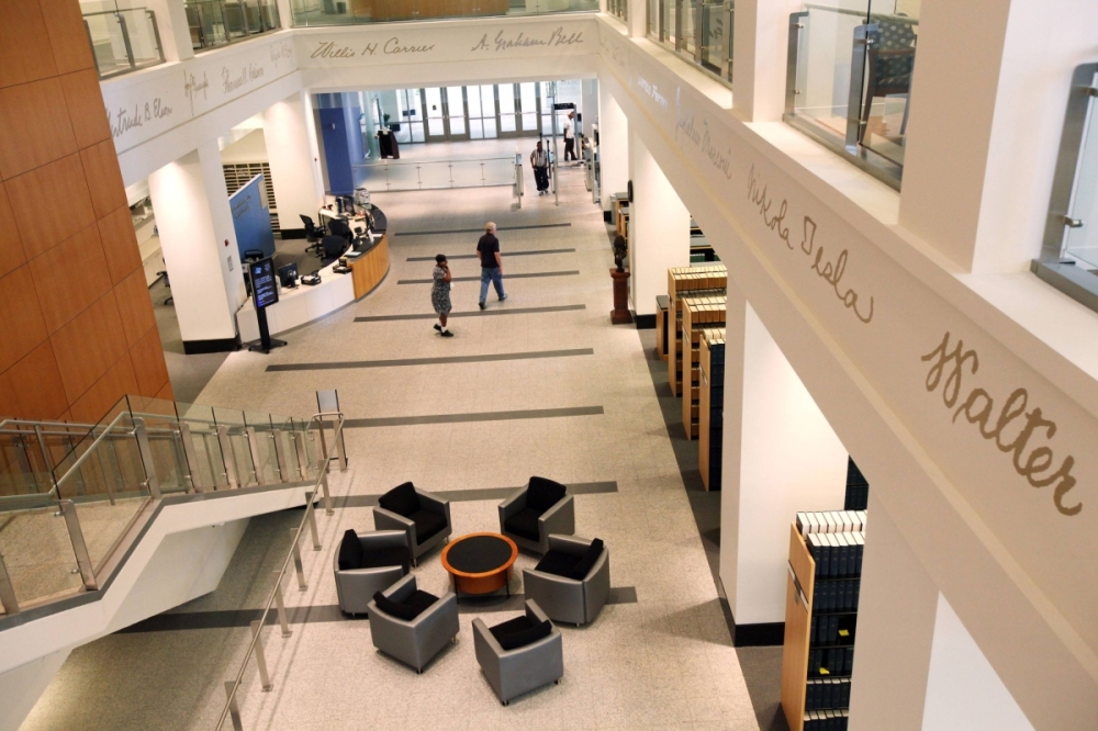 The U.S. Patent and Trademark Office's public search facility in Alexandria, Virginia The U.S. Patent and Trademark Office's public search facility in Alexandria, Virginia