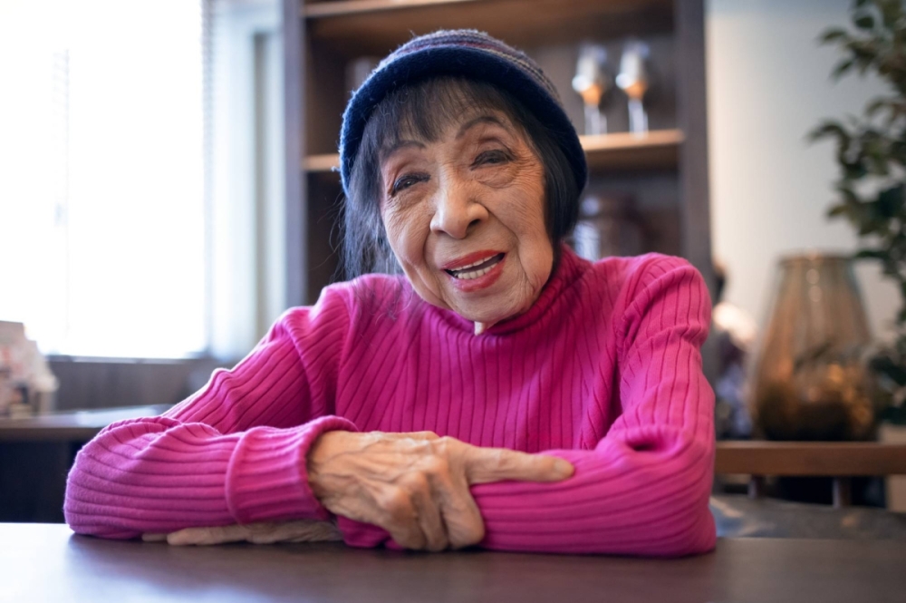 Miwa Sanjo — who is 99 on paper but is thought to be older — was a born actor, often acting up for attention in her youth.  Miwa Sanjo — who is 99 on paper but is thought to be older — was a born actor, often acting up for attention in her youth.