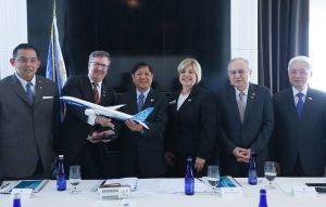 Busy day President Ferdinand Marcos Jr. meets Boeing officials. Contributed photo