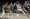 Los Angeles Lakers forward LeBron James (6) drives up court against San Antonio Spurs guard Malaki Branham, left, during the second half of an NBA basketball game in San Antonio, Saturday, Nov. 26, 2022. AP PHOTO