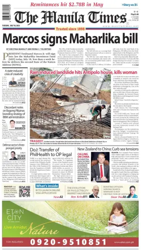 Today's Front Page