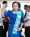 Kabataan party-list Rep. Sarah Jane Elago in a royal blue terno and hand painted sash