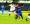 Nico United's Comfort Dikupa (white) battles for the ball with Mogakolodi Ngele (blue) of Township Rollers PIC: PHATSIMO KAPENG