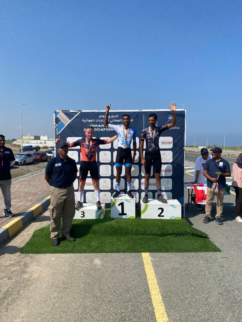 The top three in the open group of the third OCA League game.