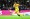 Raphinha volleys the ball to score Barcelona's second goal during the UEFA Champions League quarter final first leg football match between PSG and Barcelona at the Parc des Princes stadium in Paris on April 10, 2024.
